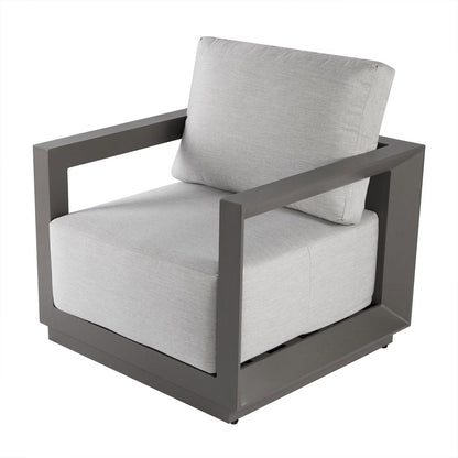 Elementi Newport Aluminum Lounge Chair with Sunbrella Cushions