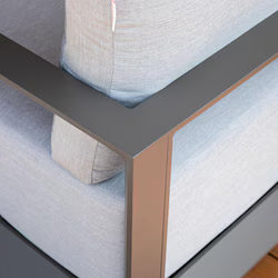 Elementi Newport Aluminum Swivel Chair with Sunbrella Cushions