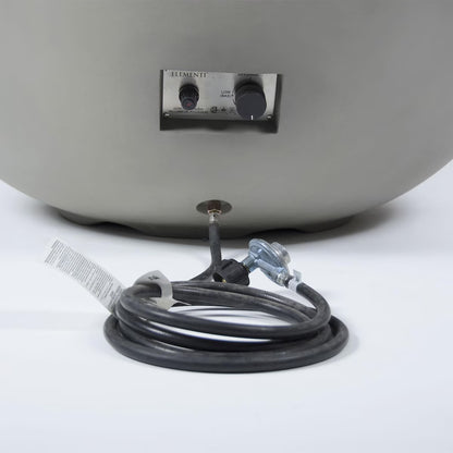Elementi Lunar 42-in Round GFRC Propane Fire Pit in Light Gray