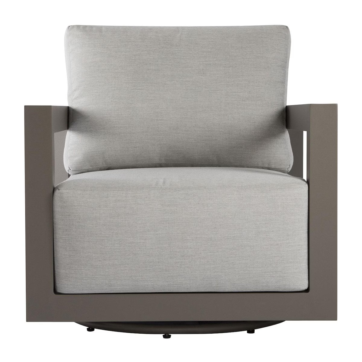 Elementi Newport Aluminum Swivel Chair with Sunbrella Cushions